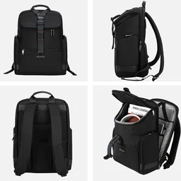 Aethon Unisex Textured Water Resistant Scout Backpack image 5