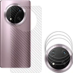 KOISTON Screen Guard for Honor Magic7 Lite 5G Camera Lens Glass Protector | Anti-Scratch | Edge to Edge Full Coverage ( BACK CARBON FIBER SKIN + CAMERA LENS PROTECTOR )-picture-18