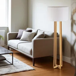 AARVI DECOR STUDIO Gold-Toned Metal Contemporary Cylindrical Shaped Table Lamp with Adjustable Cord-image-4