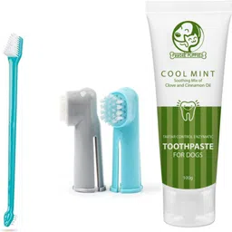 foodie puppies Cool Mint Toothpaste for Dogs - 100g | Soothing Mix of Clove and Cinnamon Oil Pet Toothpaste-picture-18
