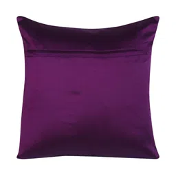 HOME9INE Purple & Gold-Toned Set of 2 Embroidered Square Cushion Covers image 3