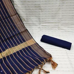 SAINOOR Geometric Woven Design Unstitched Dress Material image 4