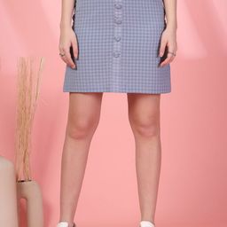 BEING NAUGHTY Self Design Comfort-Fit Straight Above Knee Skirt-picture-41