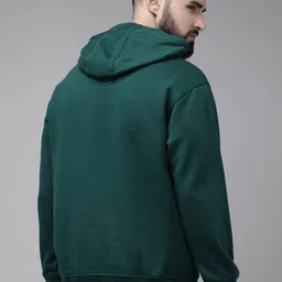 Mast & Harbour Men Printed Hooded Anti Odour Sweatshirt image 4