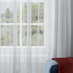 Parda Online White Set of 2 Floral Sheer Window Curtain-picture-49