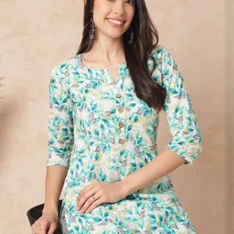 KALINI Floral Print Cotton Top-picture-31