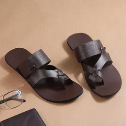 Metro Men Solid Rubber Thong Flip-Flops-picture-43