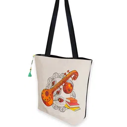 The Purani Jeans Graphic Printed Structured Canvas Tote Bag image 3