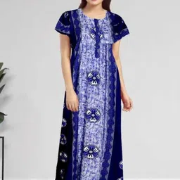 AAKARSHANA CREATION Women Printed Cotton Nightdress-picture-35
