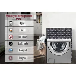 The Furnishing Tree PVC Waterproof Front Load Washing Machine Cover Compatible for IFB 6 Kg, DxWxH image 2