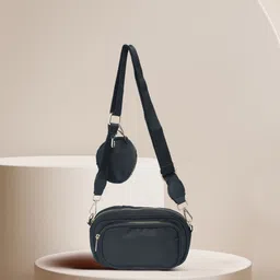 desence Black Women Sling Bag Sling bag with amazing small pouch-picture-25