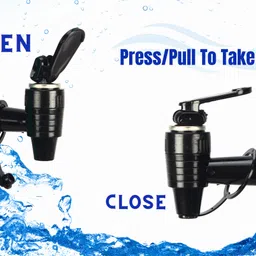 halsey 1 Pc RO Tap Set - Compatible with All RO Water Purifiers-Black Tap Mount Water Filter image 4