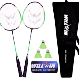 SP-400 Badmintion Set of 2 Racquet and 3 Naylon Shuttle and 1 badmintion cover Badminton Kit-image-7
