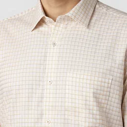 van heusen Men Regular Fit Checkered Formal Shirt image 5