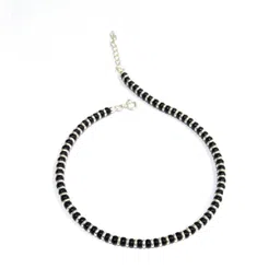 925 Silver Beads Nazariya Anklets Sterling Silver Anklet-image-27