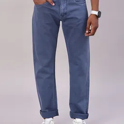 v-mart Men Slim Mid Rise Blue Jeans-picture-18