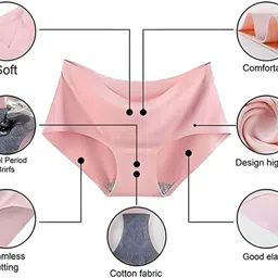 bb black blur Pack of 2 Women Hipster Beige Panty image 3