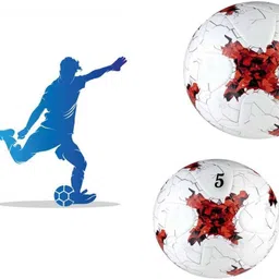 hackerx F-B World Cup Red & White Football - Size: 5-picture-43