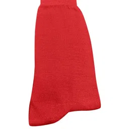 MUKHAKSH Boys Red Set of 6 Calf Length Cotton Socks image 2