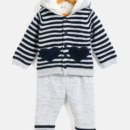 JWAAQ Unisex Kids Striped Shirt with Trousers-picture-38