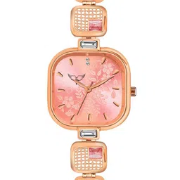 WHITE BIRD Women Brass Printed Dial & Bracelet Style Straps Analogue Watch 6024 Rose D Pink-image-53