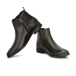 SHOZANIA Men Round-Toe Chelsea Boots image 5
