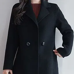 StyleCast Women Notched Lapel Longline Overcoat image 4