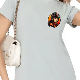 TRENDSATTIRE Biker Printed Round Neck Regular Fit T-shirt image 3