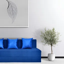 FRIENDS LIFE 3 Seater Fold Out Sofa Cum Bed With Pillows-image-62