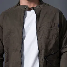 nostrum Men Camouflage Cotton Longline Tailored Jacket image 4