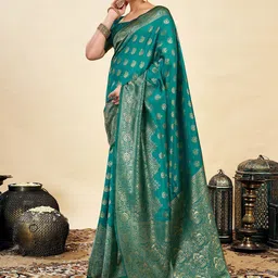 KALINI Woven Design Zari Banarasi Saree image 3