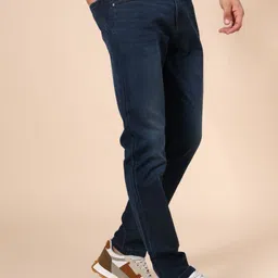 V-Mart Men Regular Fit Low-Rise Light Fade Stretchable Jeans image 3