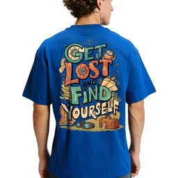 BDSQUARE Men Printed Drop-Shoulder Sleeves T-shirt-picture-10