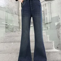 LULU & SKY Girls Bootcut High-Rise Light Fade Jeans-picture-17