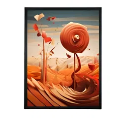 SOWPEACE Red & Blue 1 Piece Canvas Other Wall Paintings image 3