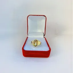 R G MART Unisex Gold-Plated Brass Finger Ring image 2