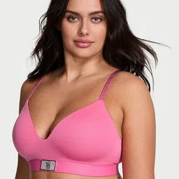 Victoria's Secret Bra Medium Coverage Lightly Padded Shine Patch T-Shirt Bra-picture-24