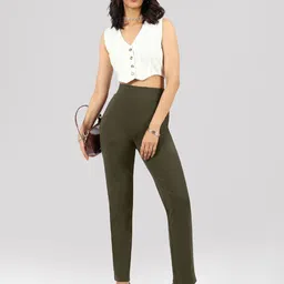 Blissclub Women Original Straight Fit High-Rise Trousers-picture-28