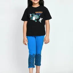 BAESD Girls Printed Slim Fit High-Rise Cotton Capris-picture-39