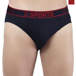 Sporto by Macho Men Pack Of 2 Cotton Mid-Rise Basic Briefs-image-60