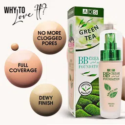 A.D.S Green Tea Moisture Foundation-50ml image 4