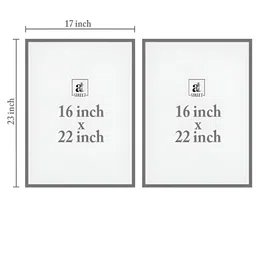 Art Street Gold-Toned & Grey 2 Pieces Dolphin Printed Canvas Wall Paintings image 2