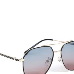 MARC LOUIS Unisex Aviator Sunglasses with Polarised and UV Protected Lens MARC LOUIS 9163 GOLDEN BLACK PINK image 2
