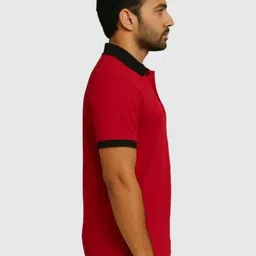 HIRRUX Polo Collar Applique Regular Fit T-shirt image 5