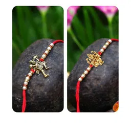 VIVASTRI Pack of 2 Beaded Rakhi-picture-19