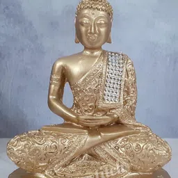 Afterstitch Gold-Toned Buddha Idol Showpiece-picture-21