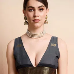 A S CREATION Woven Design Zari Pure Silk Kanjeevaram Saree image 3