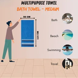 LIBERTY TOWELS Yellow & Yellow 1 Striped 460 GSM Bath Towel image 2