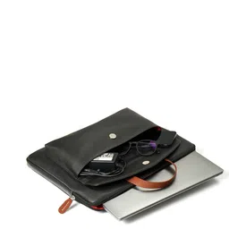 GILMORE OAK Men Textured PU Laptop Sleeve image 2