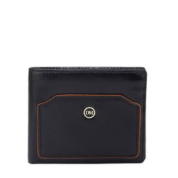 Da Milano Men Solid Leather Two Fold Wallet-picture-1